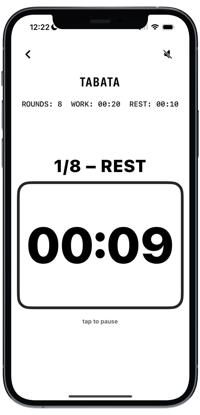 Rest interval timer