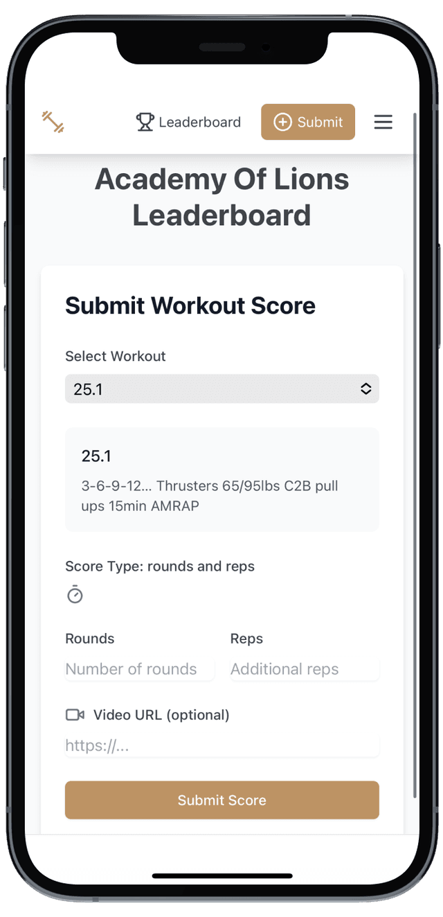 Submit score